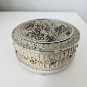 Painted Brass Trinket Box